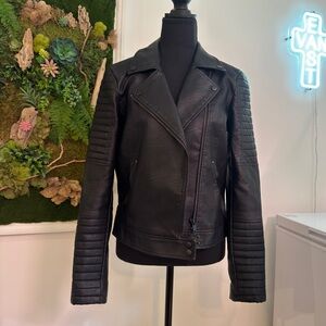 Medium Faux leather motorcycle jacket